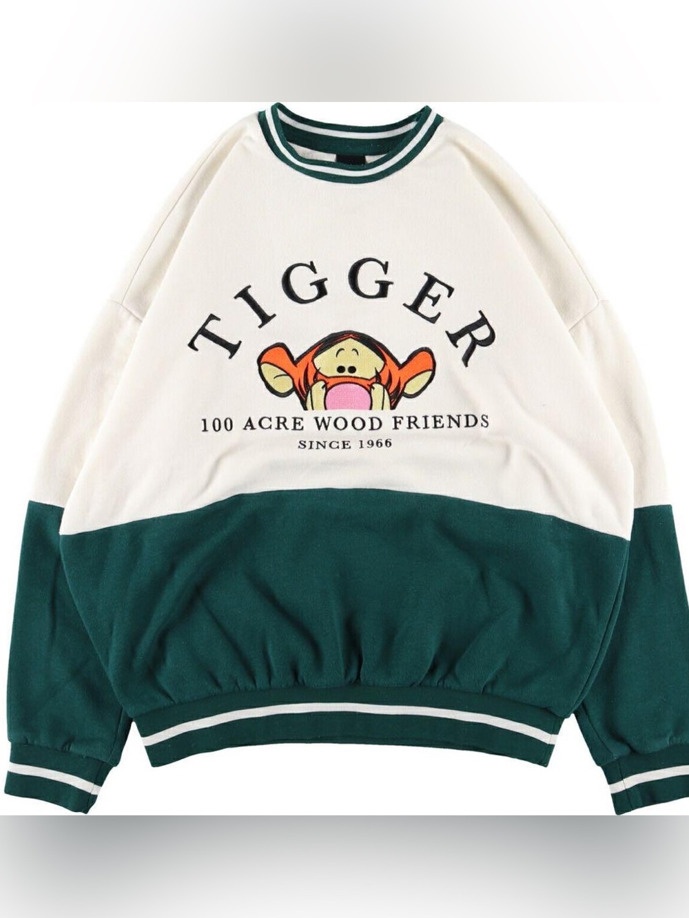 Vintage Style Disney Tigger 100 Acre Wood Colorblock Sweatshirt